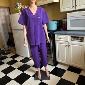 FIGS DIGITAL PURPLE SCRUB SET XXL